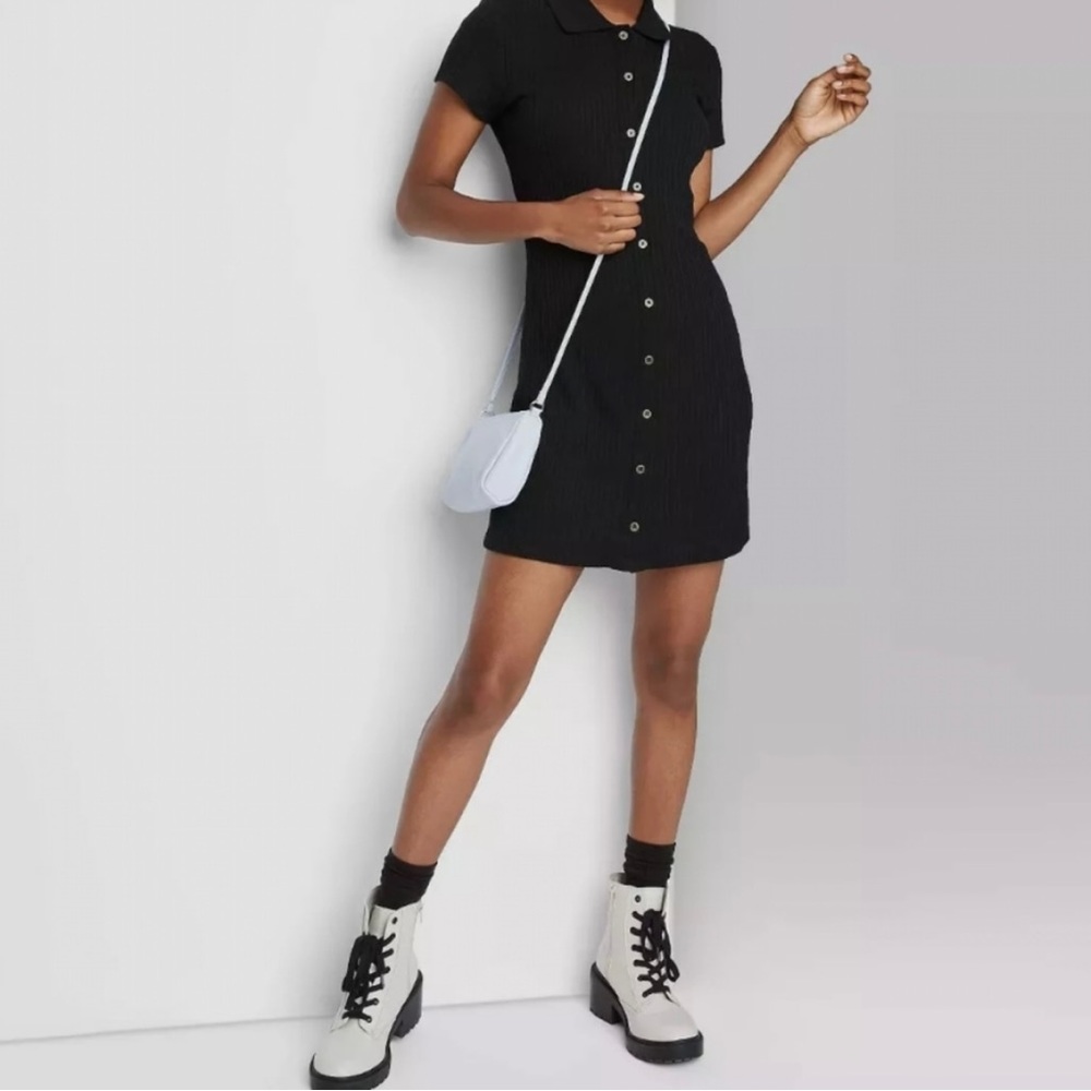 Wild Fable black bodycon dress size S